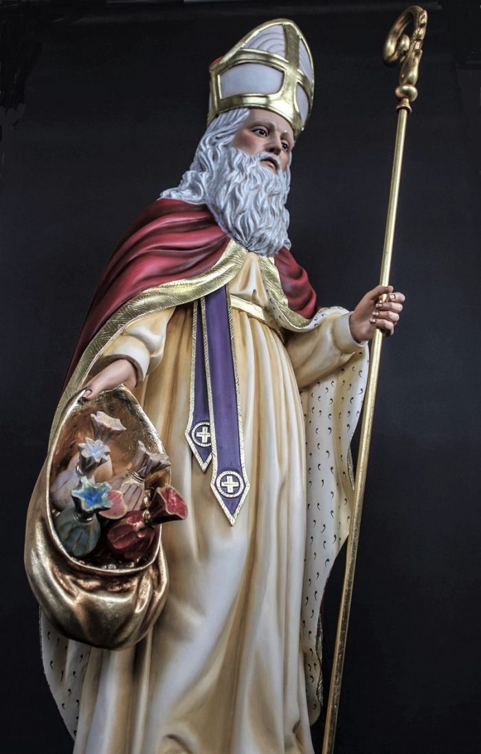 彩绘木雕-圣尼各老（St. Nicholas）-多尺寸 - 图片 3