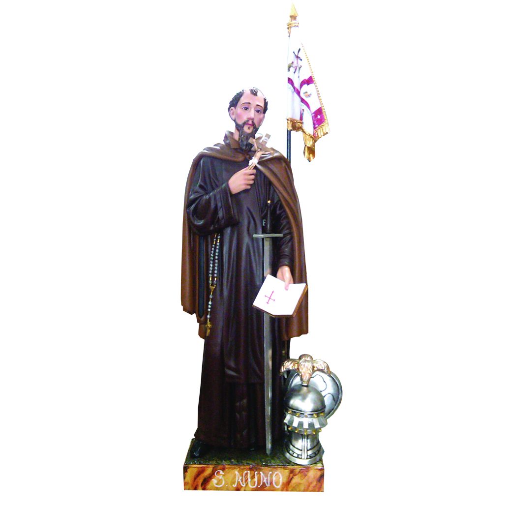 IC02STP474 彩绘木雕-圣努诺(Saint Nuno)-多尺寸 - 图片 1