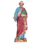 彩绘木雕-圣伯多禄（St. Peter）-多尺寸
