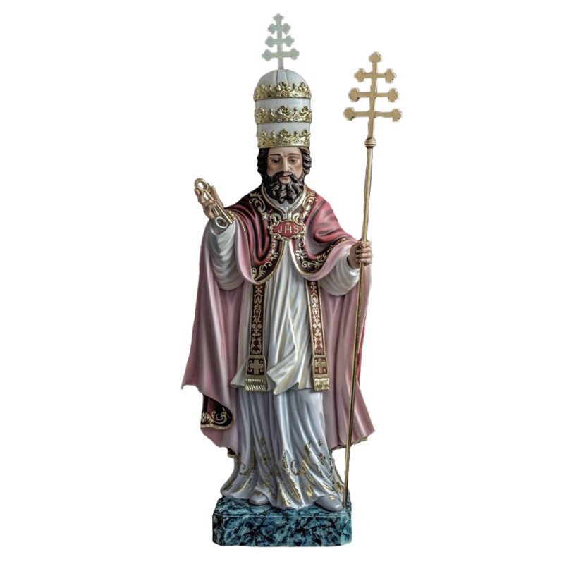 彩绘木雕-圣伯多禄（St. Peter）-多尺寸