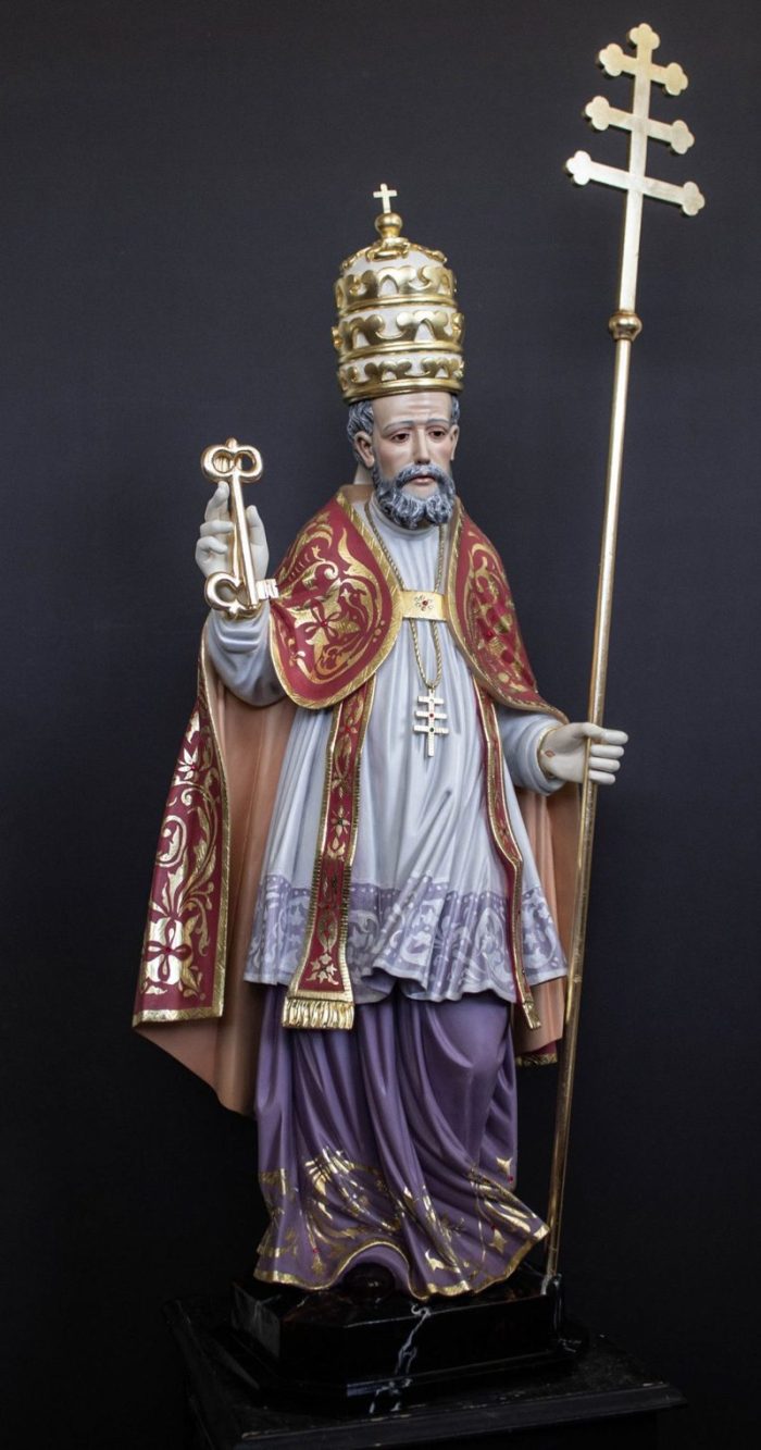 彩绘木雕-圣伯多禄（St. Peter）-多尺寸 - 图片 3