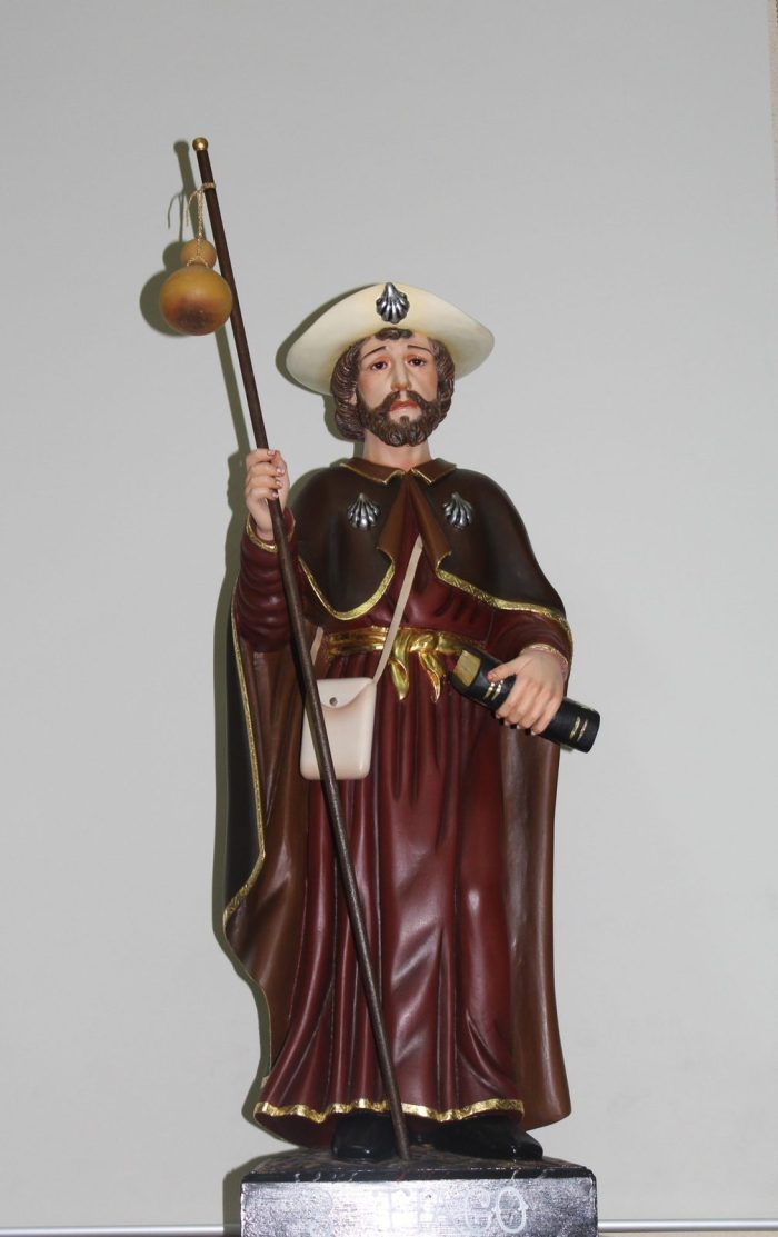 彩绘木雕-圣雅各伯（St. James）-多尺寸 - 图片 2