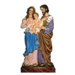 彩绘木雕-圣家（Holy Family）-多尺寸