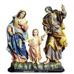 彩绘木雕-圣家（Holy Family）-多尺寸