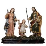彩绘木雕-圣家（Holy Family）-多尺寸