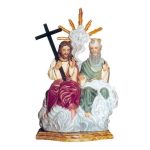 彩绘木雕-天主圣三（Holy Trinity）-多尺寸