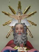 彩绘木雕-天主圣三（Holy Trinity）-多尺寸 - 图片 2