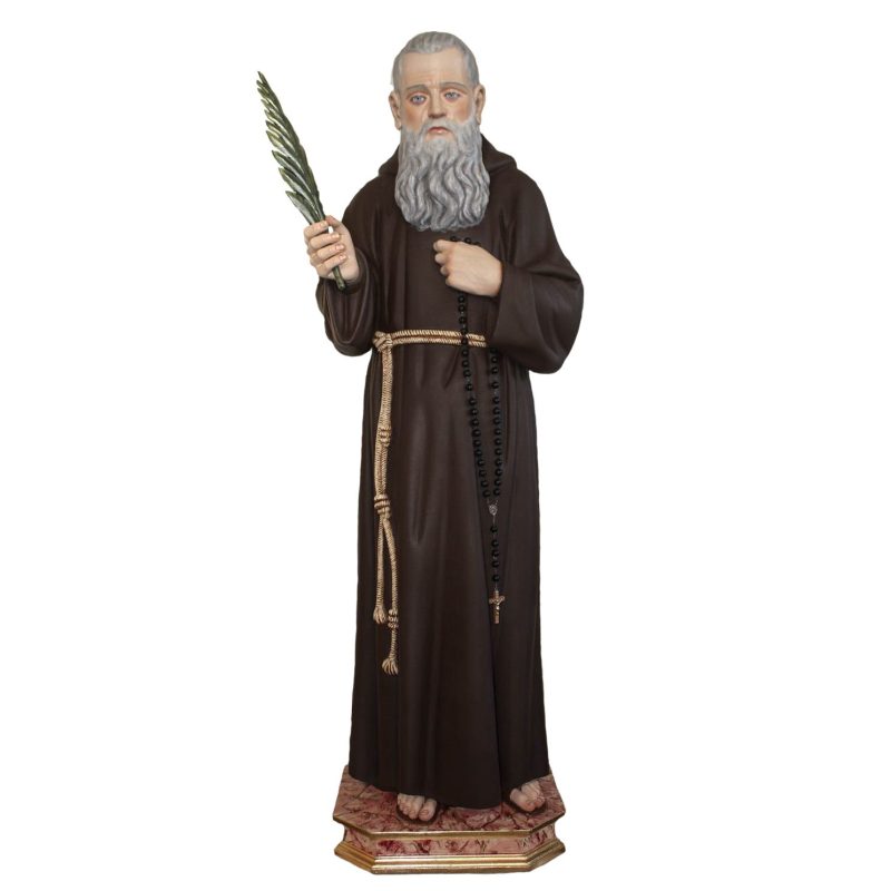 彩绘木雕-真福·阿尔潘代雷的莱奥波尔多（Blessed Leopoldo de Alpandeire）-多尺寸