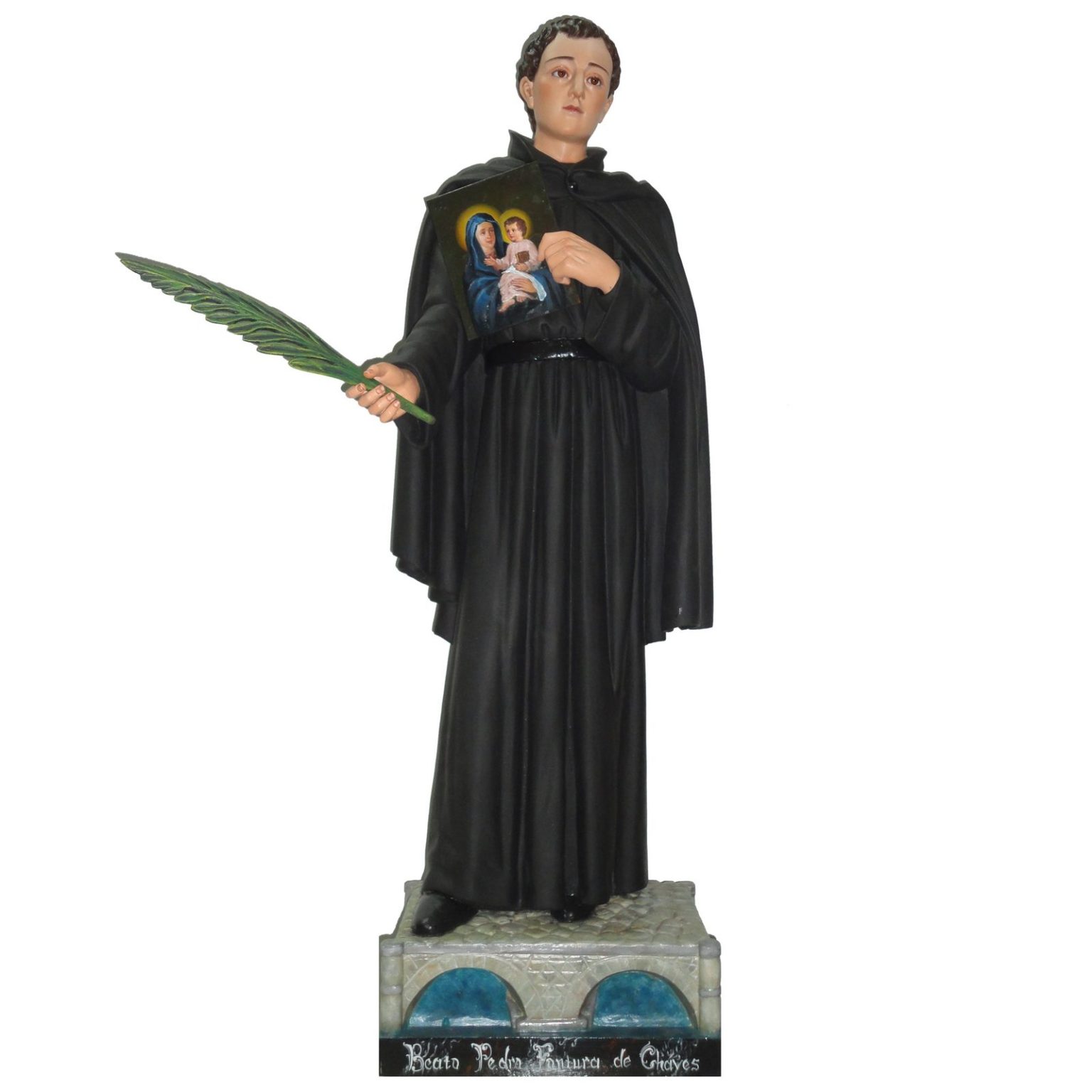 彩绘木雕-真福·佩德罗·丰图拉·德·沙维斯（Blessed Pedro Fontoura de Chaves）-多尺寸