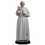 彩绘木雕-教宗方济各（Pope Francis）-多尺寸