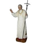 彩绘木雕-教宗若望保禄二世（Pope John Paul II）-多尺寸