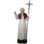 彩绘木雕-教宗若望保禄二世（Pope John Paul II）-多尺寸