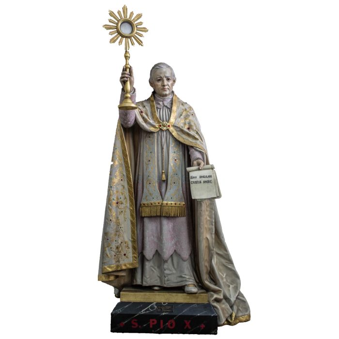 彩绘木雕-教宗庇护十世（Pope Pius X）-多尺寸