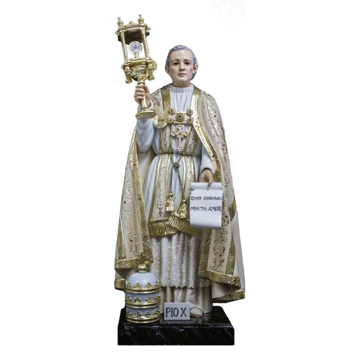 彩绘木雕-教宗庇护十世（Pope Pius X）-多尺寸