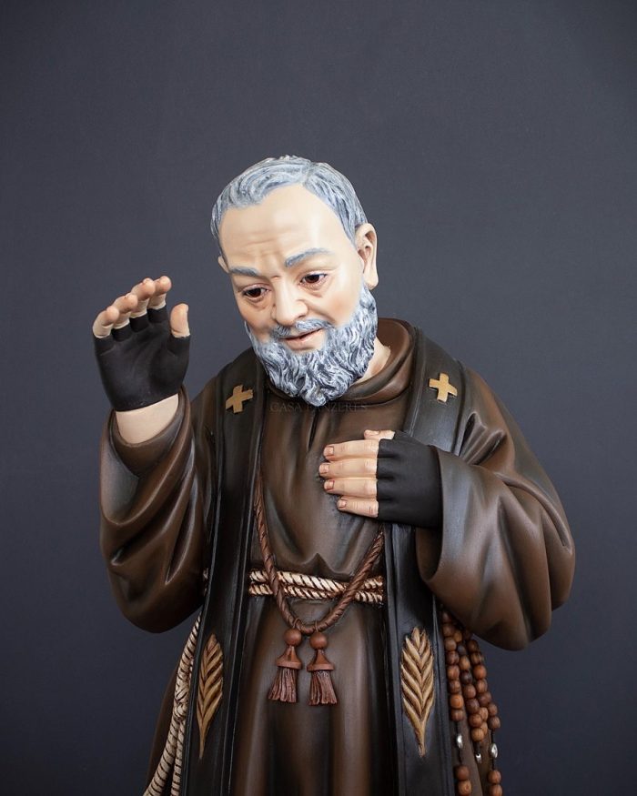 彩绘木雕-庇护神父（Father Pius）-多尺寸 - 图片 2