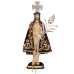 彩绘木雕-善良的奇迹耶稣（Good Miraculous Jesus）-多尺寸