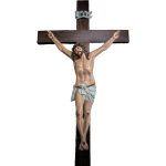 彩绘木雕-苦难基督（Christ in Agony）-多尺寸