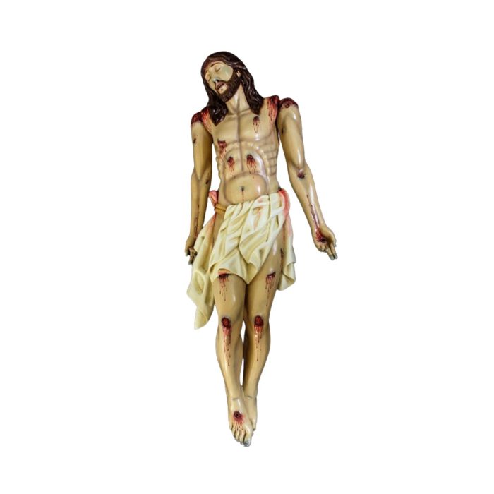 彩绘木雕-死亡基督（Dead Christ）-多尺寸