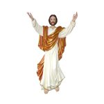 彩绘木雕-复活基督（Resurrected Christ）-多尺寸