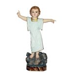 彩绘木雕-圣婴耶稣张开双臂（Baby Jesus Open Arms）-多尺寸