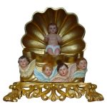 彩绘木雕-贝壳中的圣婴耶稣（Baby Jesus in a Shell）-多尺寸