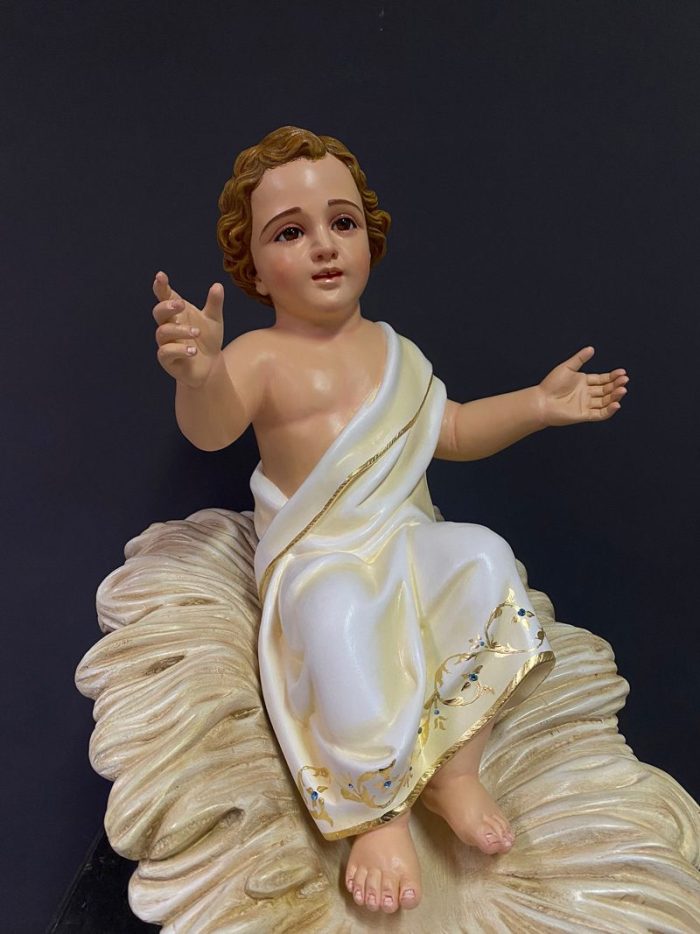 彩绘木雕-马槽中的圣婴耶稣（Baby Jesus in the Manger）-多尺寸 - 图片 3