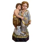 彩绘木雕-圣婴耶稣与圣若望·儿童（Baby Jesus with St. John
  the Child）-多尺寸