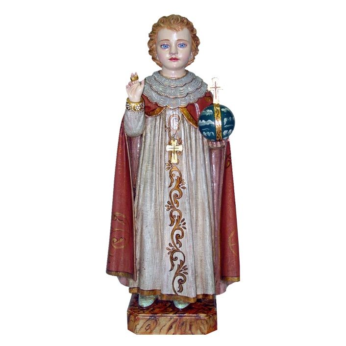 IC02STP691 彩绘木雕-布拉格圣婴(Infant Jesus of Prague)-多尺寸 - 图片 1
