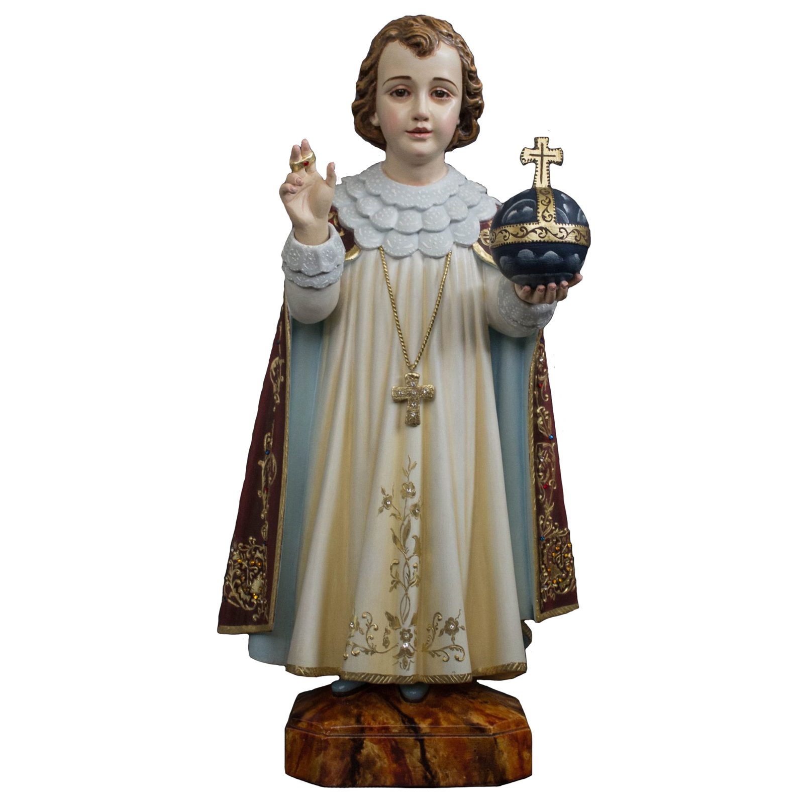 IC02STP692 彩绘木雕-布拉格圣婴(Infant Jesus of Prague)-多尺寸 - 图片 1