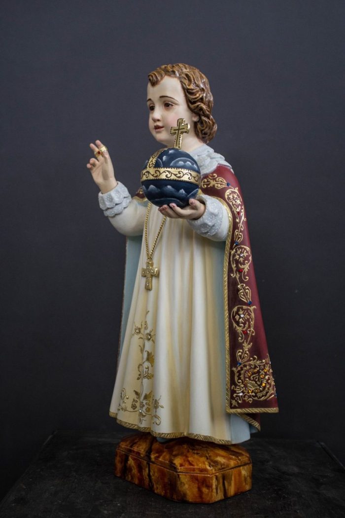 彩绘木雕-布拉格圣婴（Infant Jesus of Prague）-多尺寸 - 图片 2