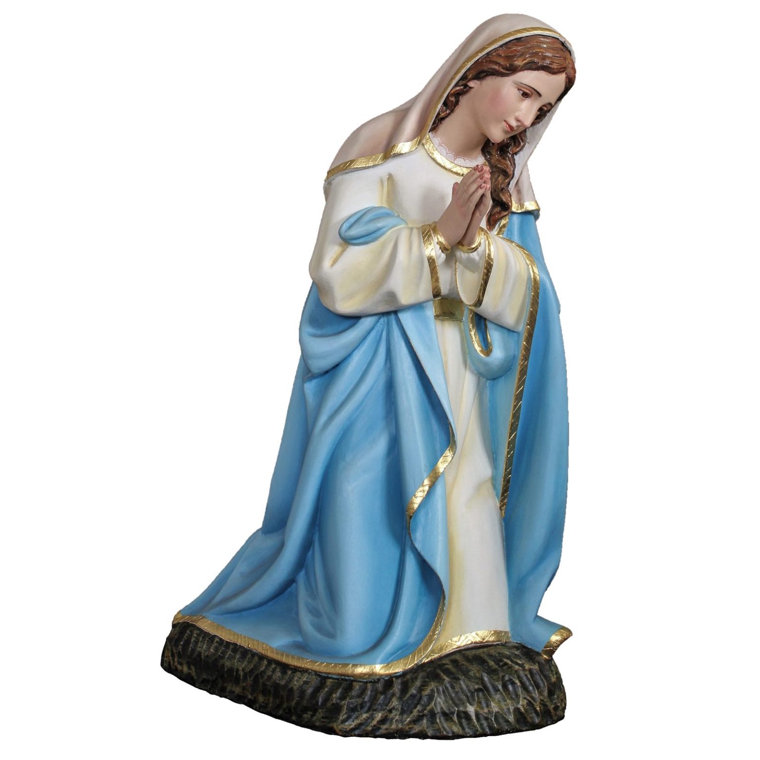 彩绘木雕-玛利亚（Mary）-多尺寸