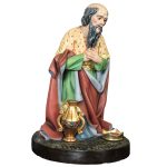 彩绘木雕-国王贤士加斯帕（King Wizard Gaspar）-多尺寸