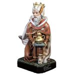 彩绘木雕-国王贤士加斯帕（King Wizard Gaspar）-多尺寸