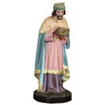 彩绘木雕-国王贤士梅尔基奥尔（King Wizard Melchior）-多尺寸