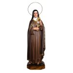 彩绘木雕-圣嘉勒（Saint Clare）-多尺寸