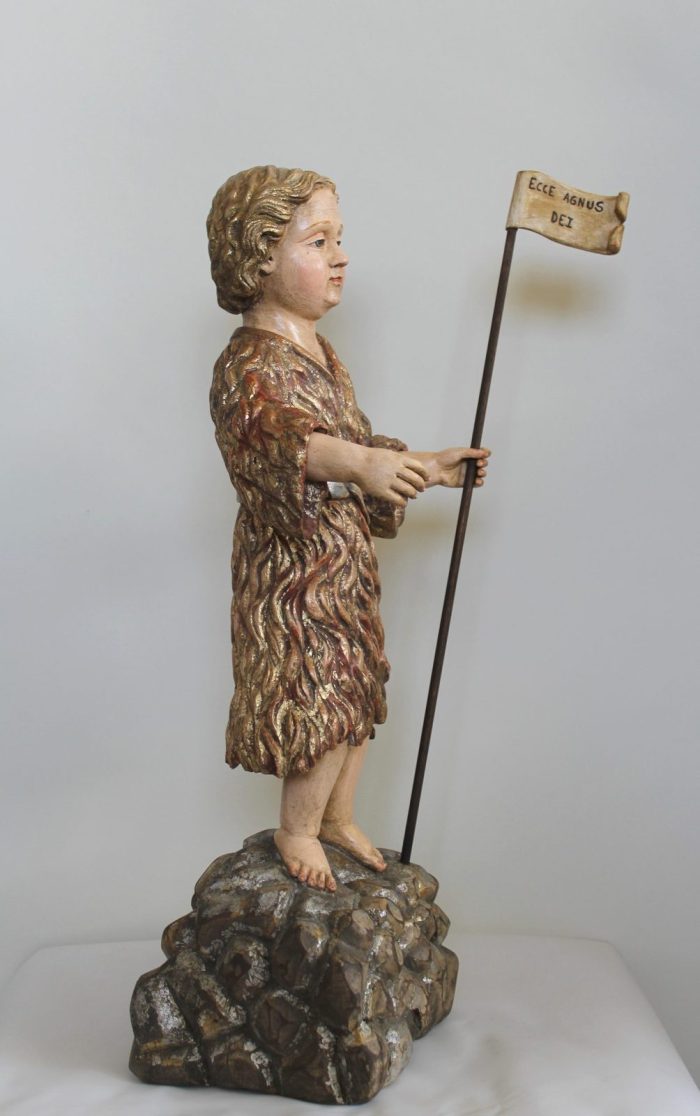 彩绘木雕-圣若翰洗者（St. John the Baptist）-多尺寸 - 图片 5