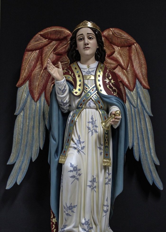 彩绘木雕-守护天使（Guardian Angel）-多尺寸 - 图片 2