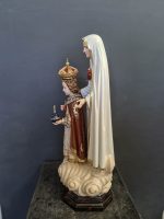彩绘木雕-圣母圣心与布拉格圣婴（Sacred Heart of Mary with
  Infant Jesus of Prague）-多尺寸 - 图片 3
