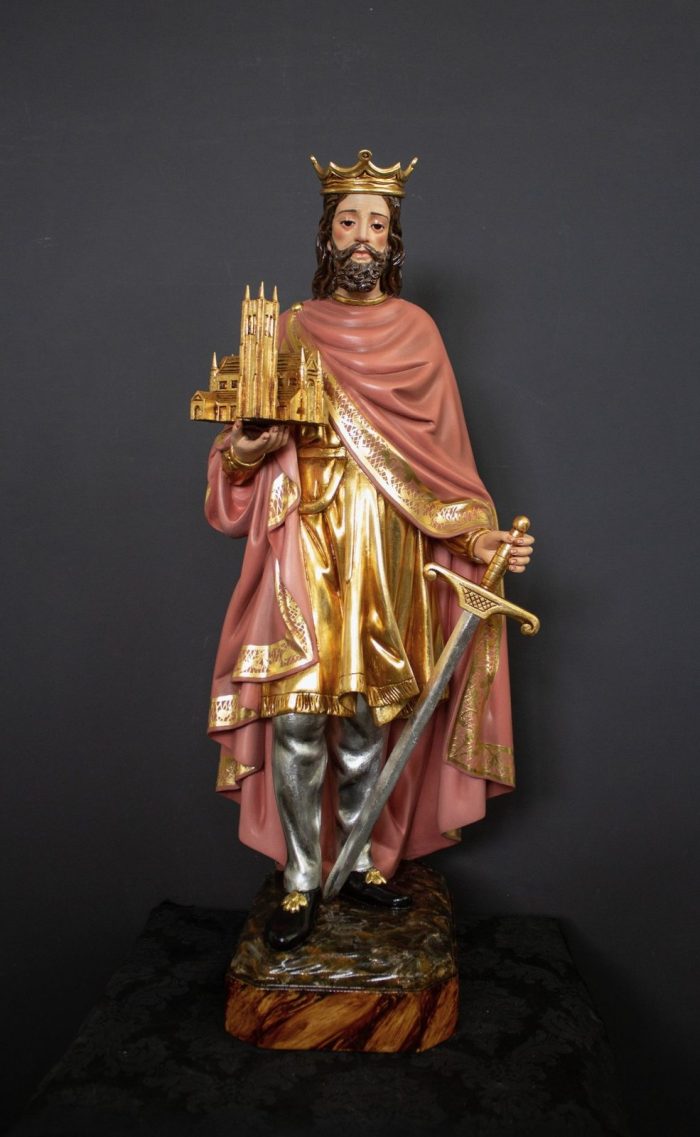 彩绘木雕-圣亨利（Saint Henry）-多尺寸 - 图片 4