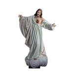 彩绘木雕-耶稣圣心（Sacred Heart of Jesus）-多尺寸