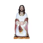 彩绘木雕-跪姿基督（Christ on his knees）-多尺寸