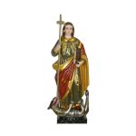 彩绘木雕-圣海伦娜（Saint Helena）-多尺寸