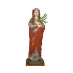 彩绘木雕-圣斐洛梅娜（Saint Philomena）-多尺寸
