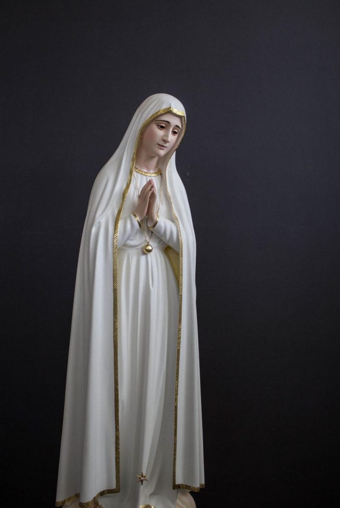 彩绘木雕-法蒂玛朝圣圣母（Our Lady of Fatima Pilgrim）-多尺寸 - 图片 2