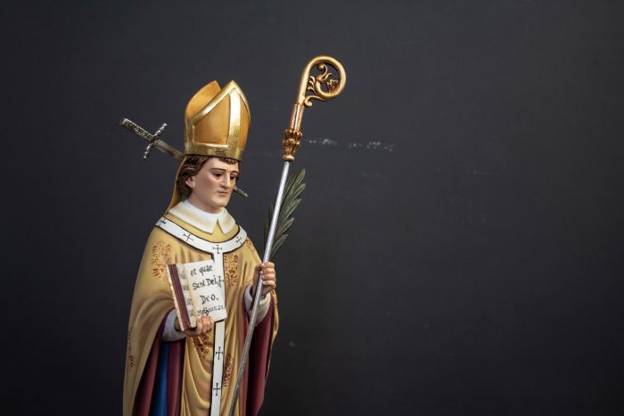彩绘木雕-圣多玛斯·贝克特（St. Thomas Becket）-多尺寸 - 图片 2