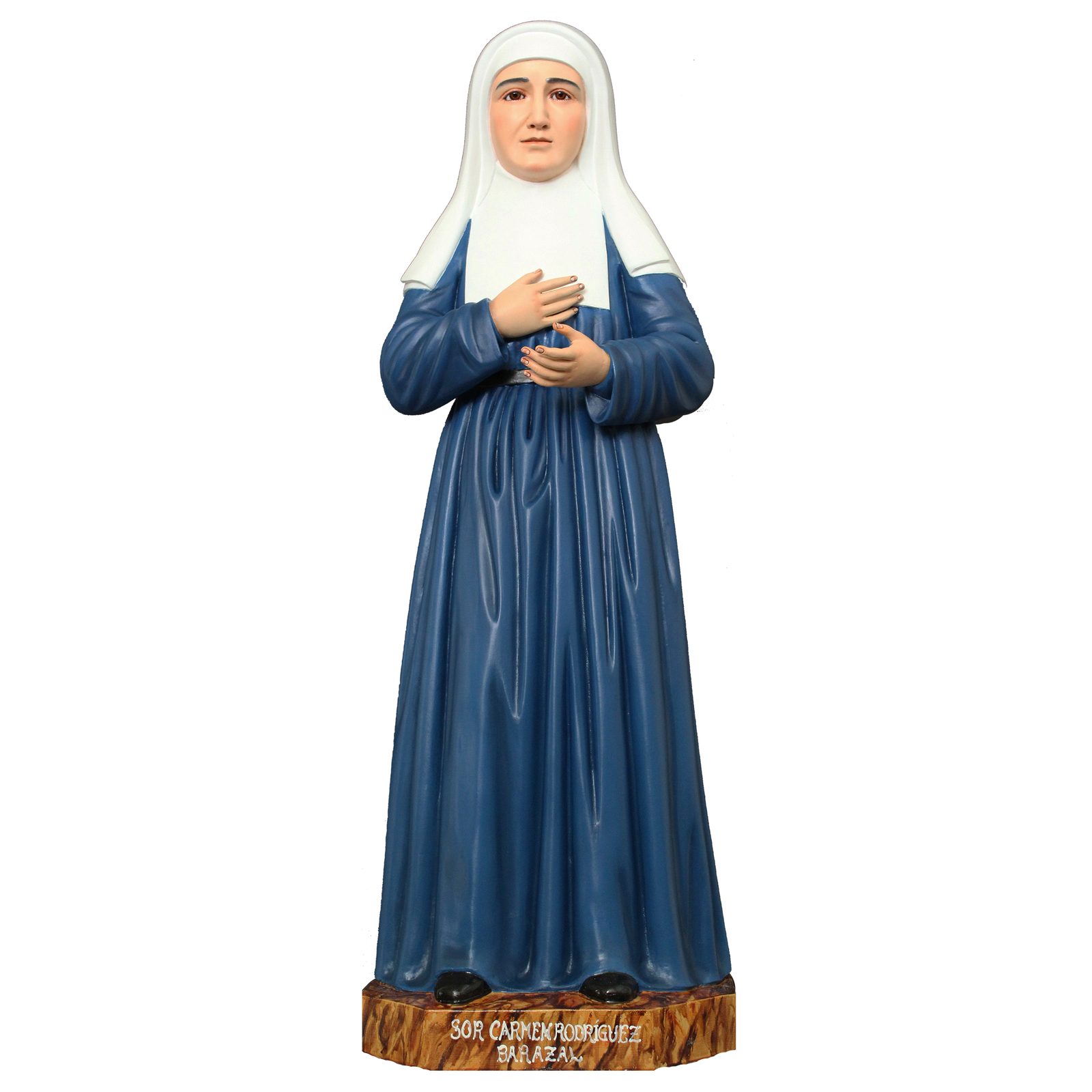 IC02STP537 彩绘木雕-真福·卡门·罗德里格斯·巴拉扎尔(Blessed Carmen Rodriguez Barazal)-多尺寸 - 图片 1