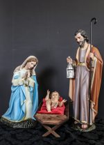彩绘木雕-圣诞场景四件套（Nativity scene 4 pieces）-多尺寸 - 图片 2