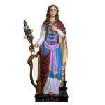 彩绘木雕-圣则济利亚（Saint Cecilia）-多尺寸