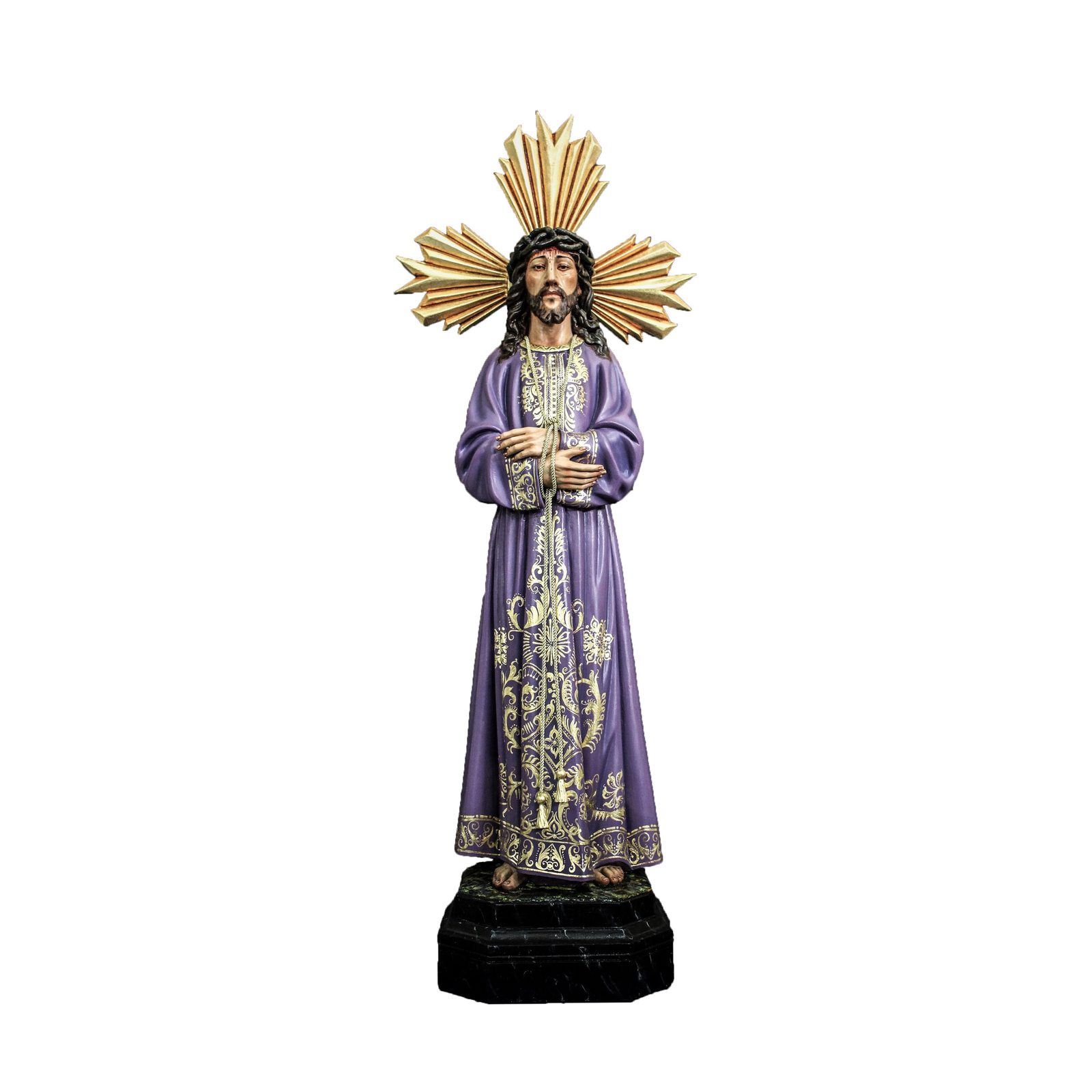 IC02STP575 彩绘木雕-梅迪纳塞利的基督(Christ of Medinaceli)-多尺寸 - 图片 1