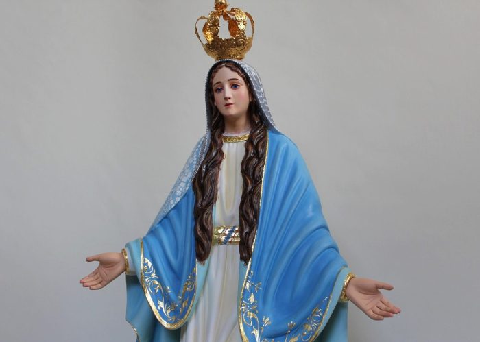 彩绘木雕-圣母玛利亚（Virgin Mary）-多尺寸 - 图片 2